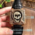 Replica Bell and Ross Skull Watch For Sale Instruments BR-01 Burning Skull